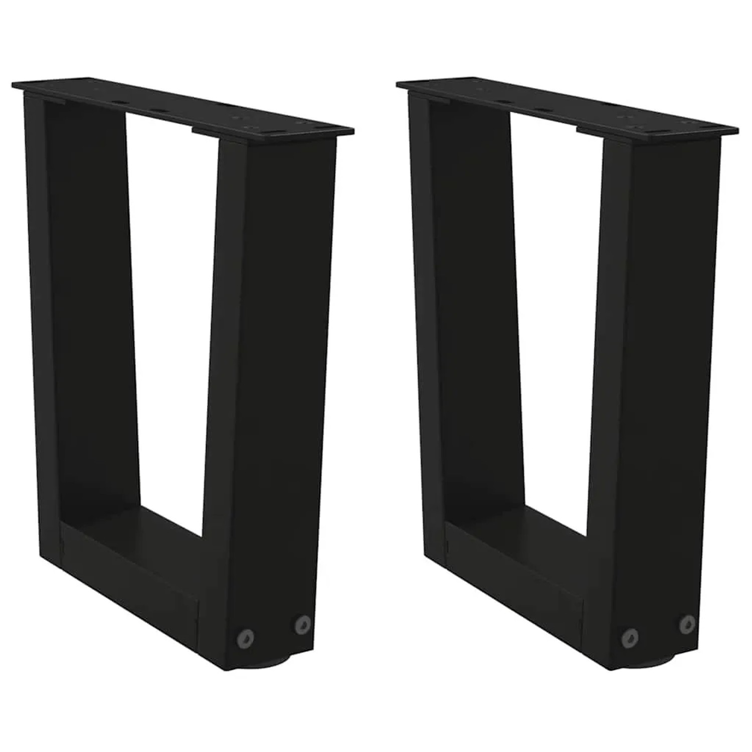 vidaXL Couchtischbeine V-Form 2 Stk Schwarz 30x30-31,3 cm Stahl 4012600 günstig online kaufen