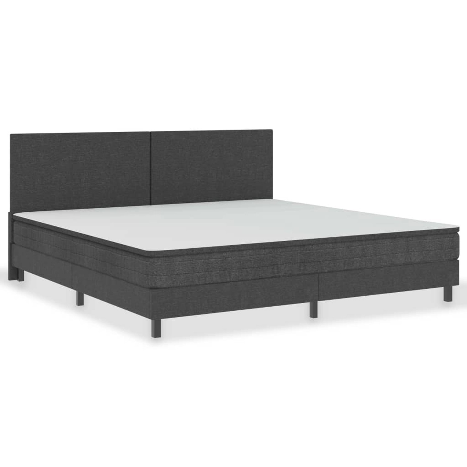 vidaXL Boxspringbett Dunkelgrau Stoff 200x200 cm627423 günstig online kaufen