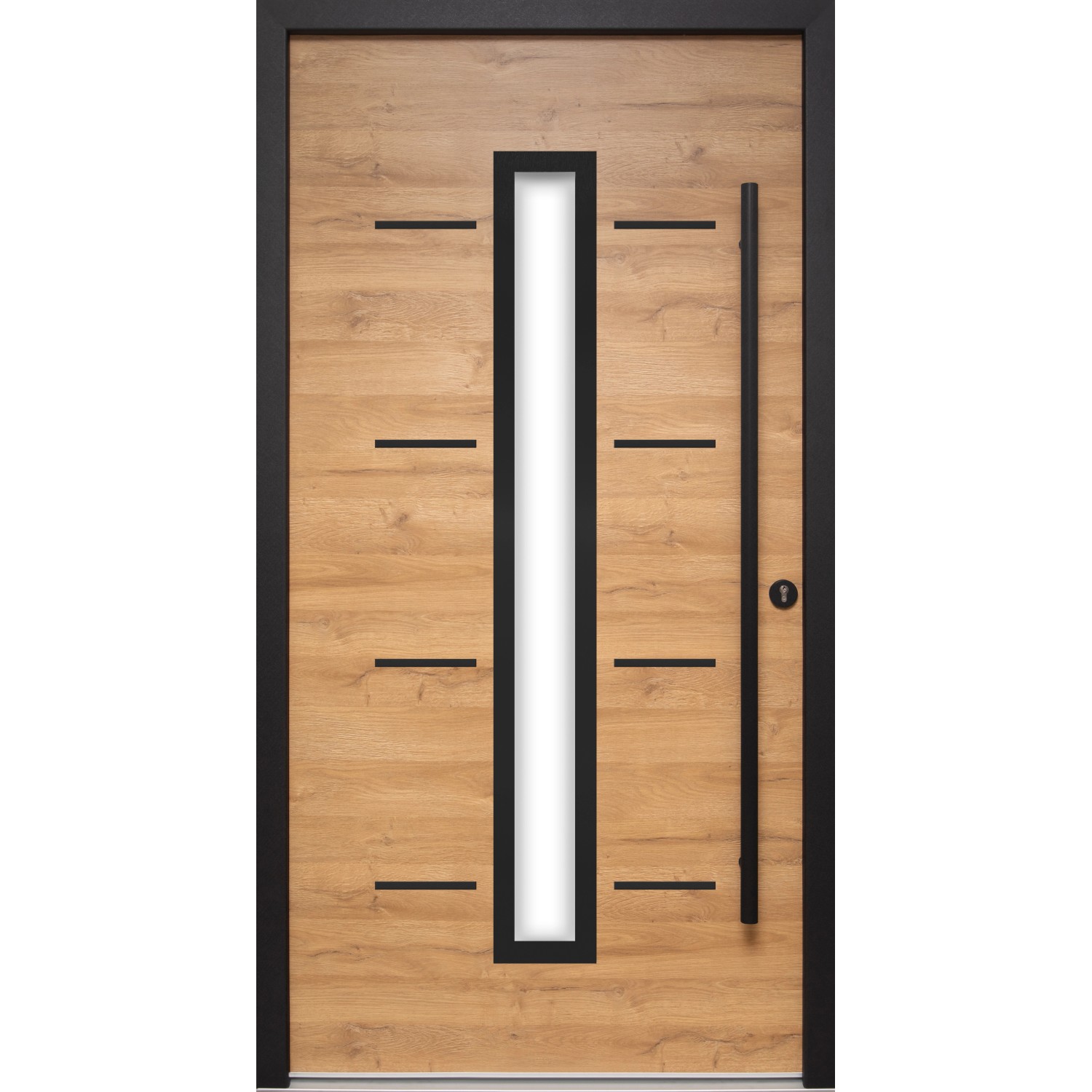 Splendoor Haustür ThermoSpace Milano Prime Woodeffect 110 cm x 210 cm Anschlag R