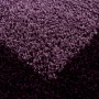 Detailaufnahme: Ayyildiz Hochflorteppich Life 1503 in Violett, runder Shaggy Teppich.