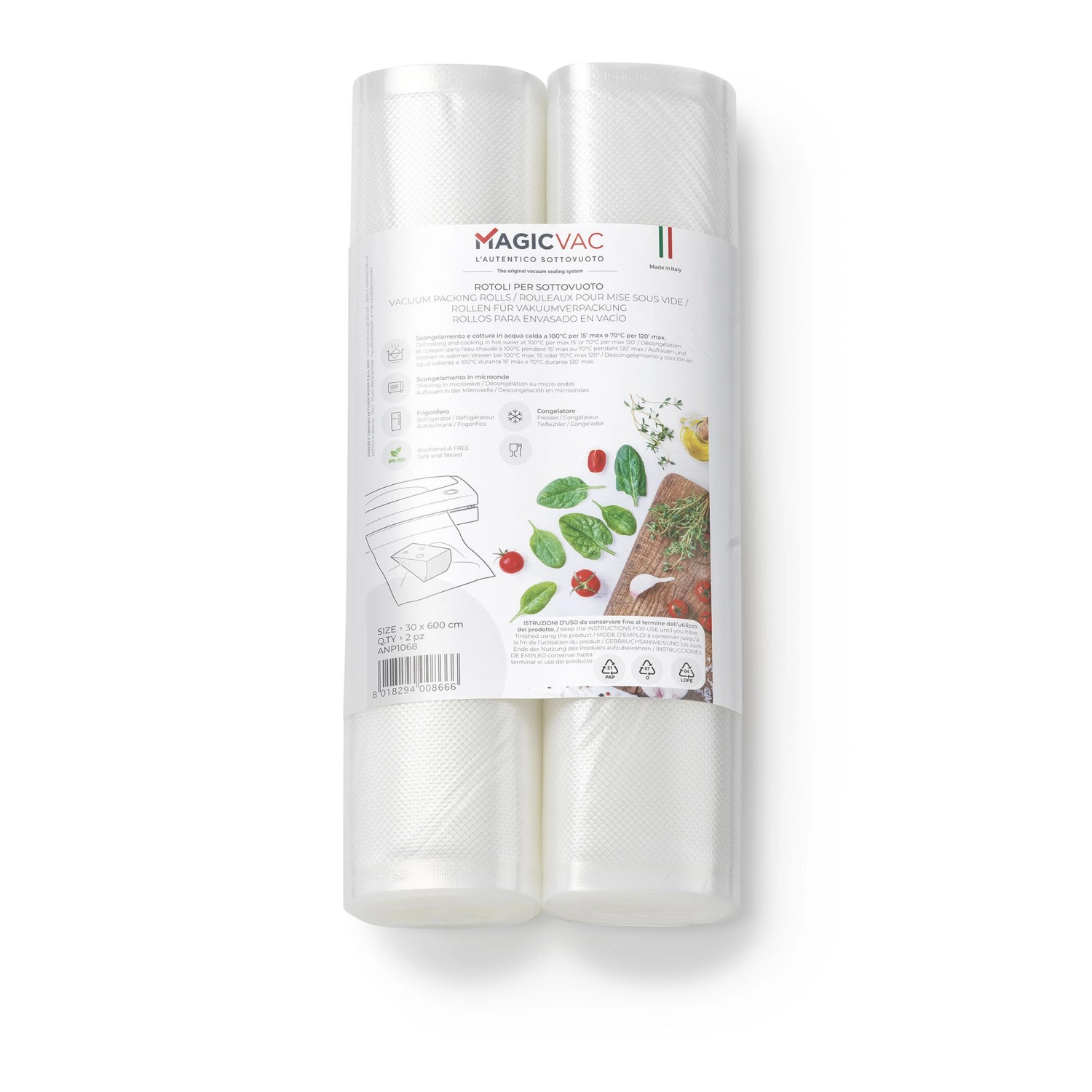 Magic Vac Vakuumierrolle ANP 30 cm x 600 cm 2 Stück
