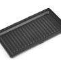 Grillplatte für Westfalia Tischgrill Vario 3-in-1, schwarz, aus Metall.