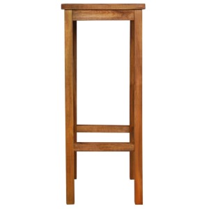 2er Set vidaXL Barhocker aus Akazienholz für den Garten.