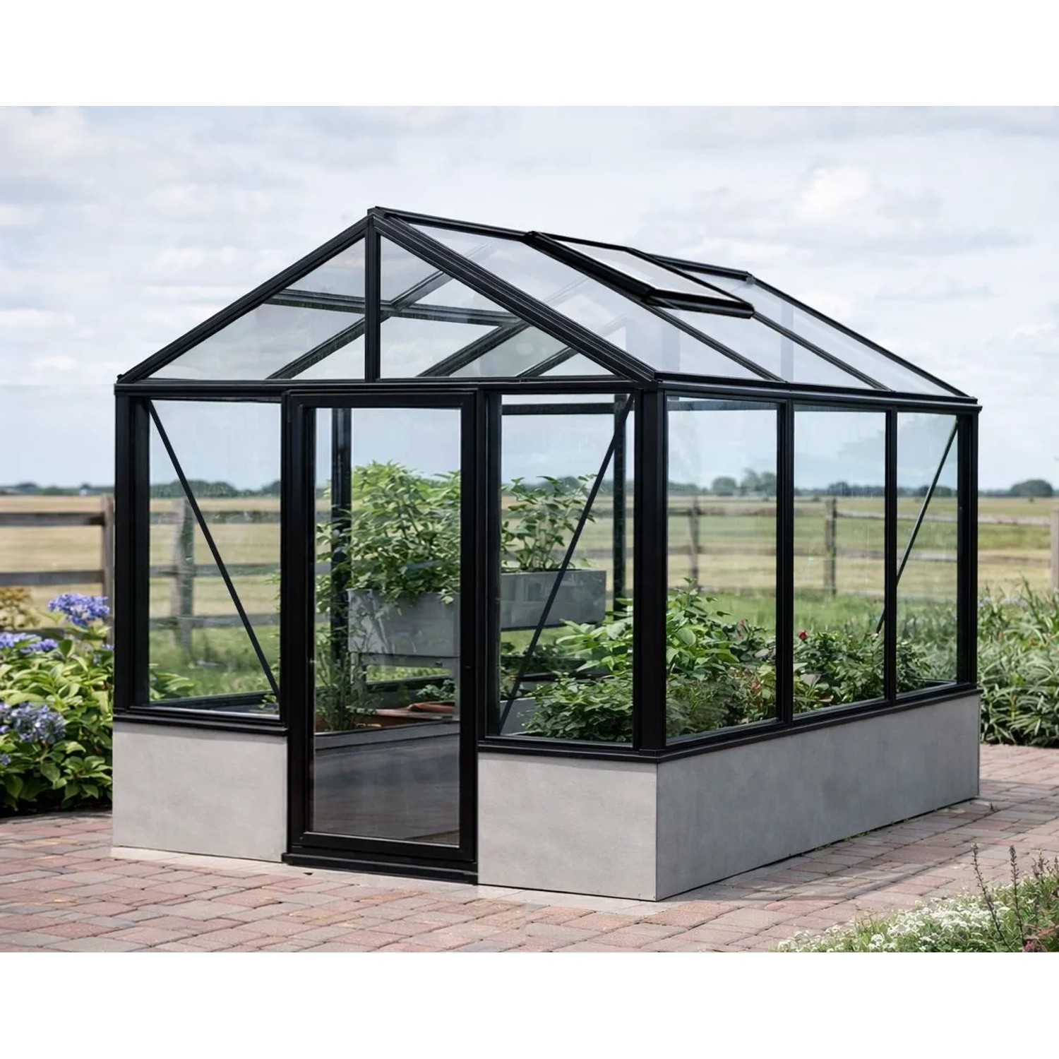 Bloomcabin Premium-Qualität Gewächshaus für die Wandbasis GHWM2