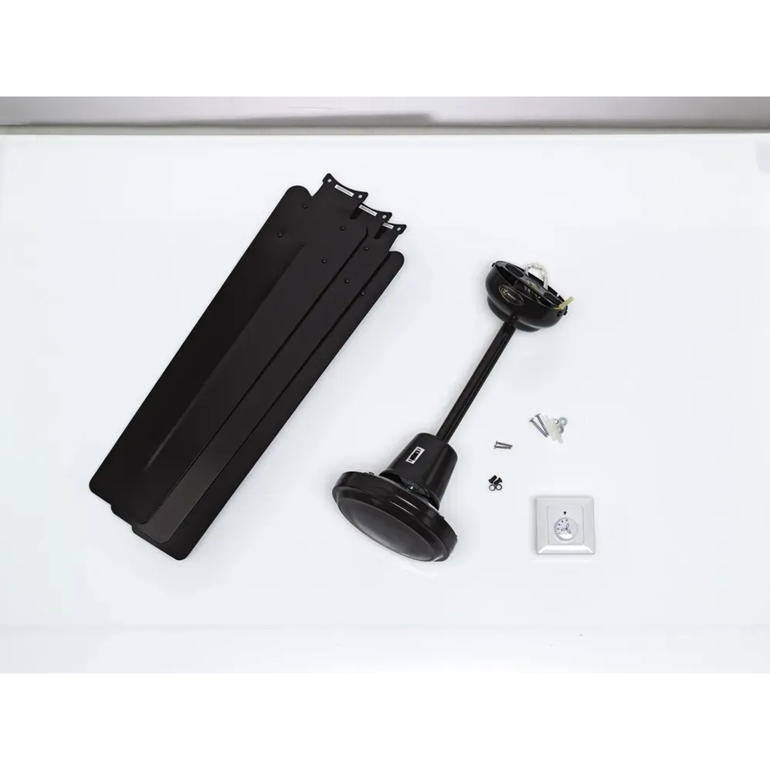 Westinghouse Deckenventilator Industrial 142 cm Espresso, Einzelteile und Wandschalter