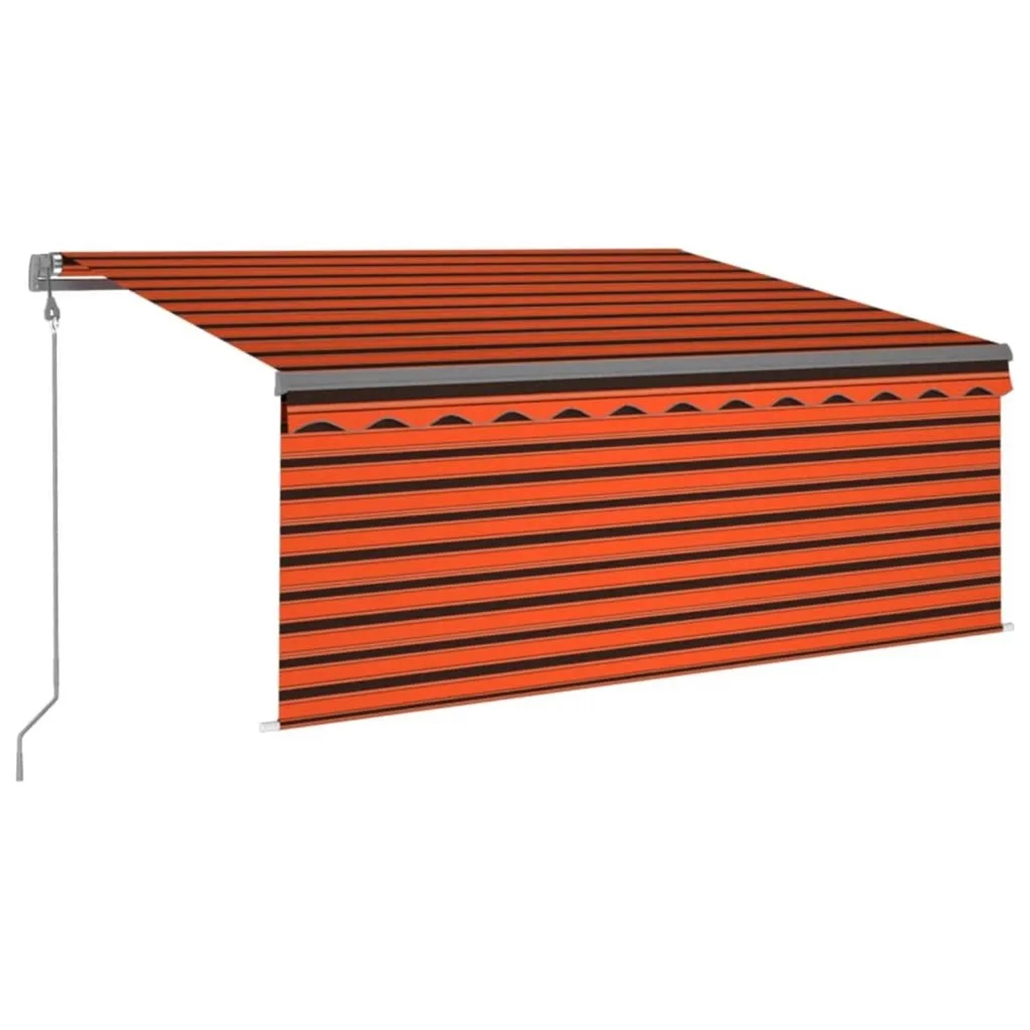 vidaXL Markise Automatisch mit Rollo LED Windsensor 3,5x2,5m 3069415
