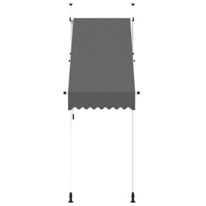 vidaXL Einziehbare Markise Handbetrieben 100 cm Anthrazit 145832