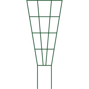 Grünes Peacock Rankspalier Vario Fächer M, 38x95cm, für Kletterpflanzen im Garten.