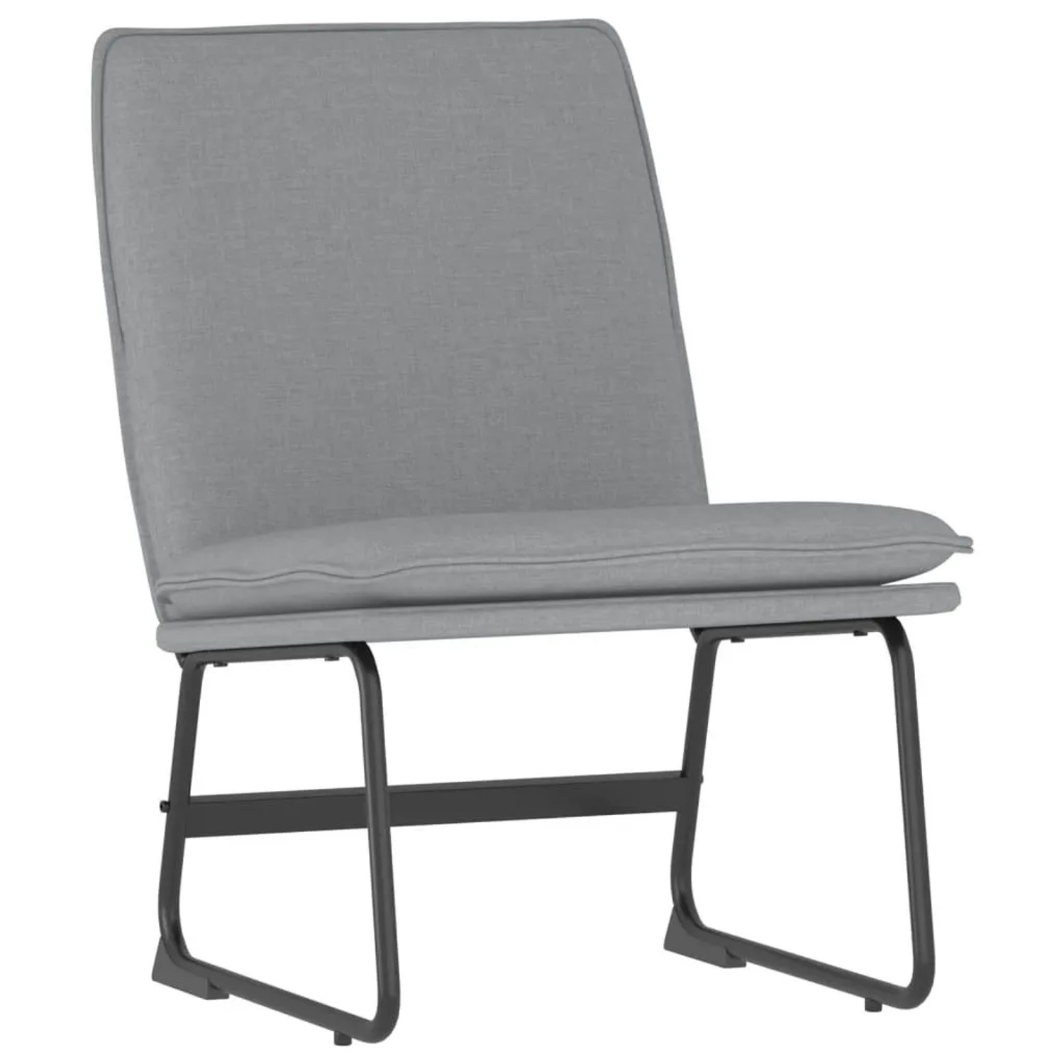 vidaXL Loungesessel Hellgrau 52x75x76 cm Stoff 351312