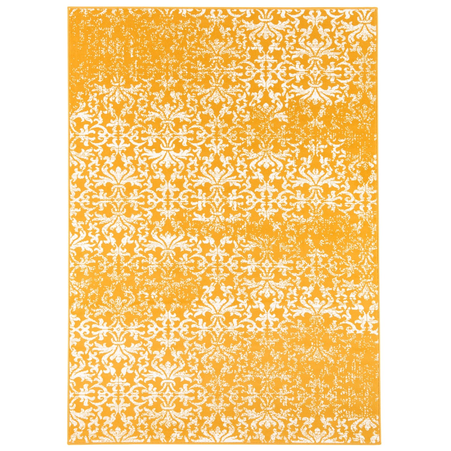 Designer Teppich Passion Vintage in Curry (120x170cm) mit floralem Muster für Wohnräume.