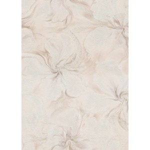 Erismann Vliestapete Aurora Liquid Aura Rosa mit Marmorwirbeln und Glitzer.
