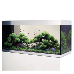 Oase Aquarium-Set HighLine Raumteiler Weißglas 300 Weiß 300 l