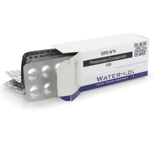 Water-i.d. DPD No.4 Tabletten für elektronischen Pooltester PoolLab zur Aktivsauerstoffmessung.