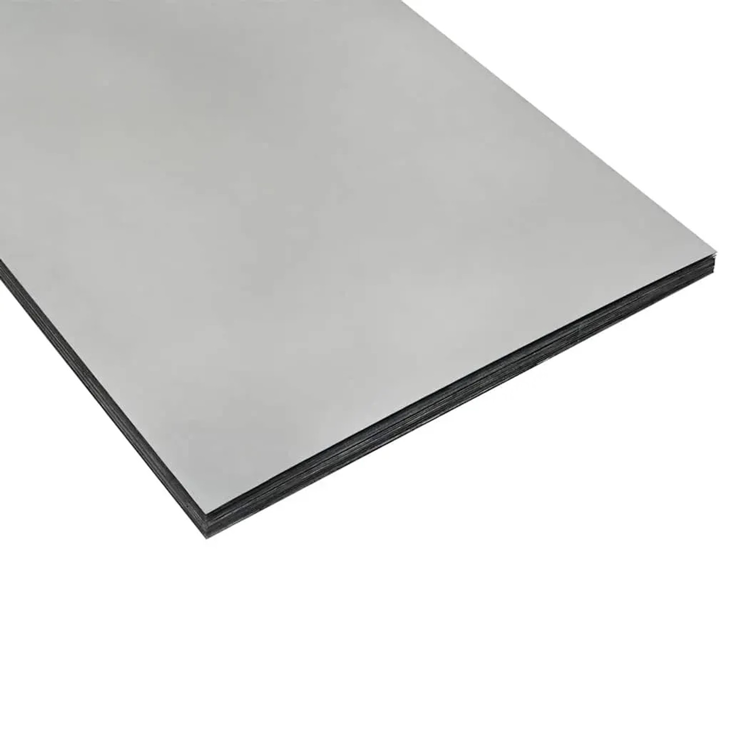 Silbrige, glatte Platten aus verzinktem Stahl, Material für vidaXL Pflanzkübel.