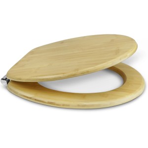 Sanfino Bambus WC-Sitz Brown mit Absenkautomatik, Toilettendeckel aus Bambus.