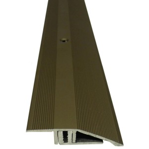 Bronze Ausgleichsprofil für Laminat/Parkett, 900 mm lang, gleicht Höhenunterschiede von 7-15 mm aus.