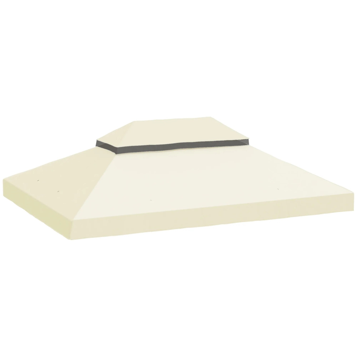 Outsunny Ersatz-Vordach 370g Oxford-Stoff Cremeweiß 400L x 300B cm günstig online kaufen