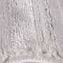 Detailaufnahme: Silberner Ayyildiz Kurzflorteppich Sahara mit weichem Flor.