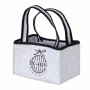 Boltze Flaschenträger BBQ, 2-fach, schwarz-grau, 32x16x25cm. Praktischer Küchenhelfer für Grillpartys.