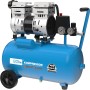 Blauer Güde Kompressor Airpower 150/8/24 Silent mit 24 l Tank und Tragegriff.