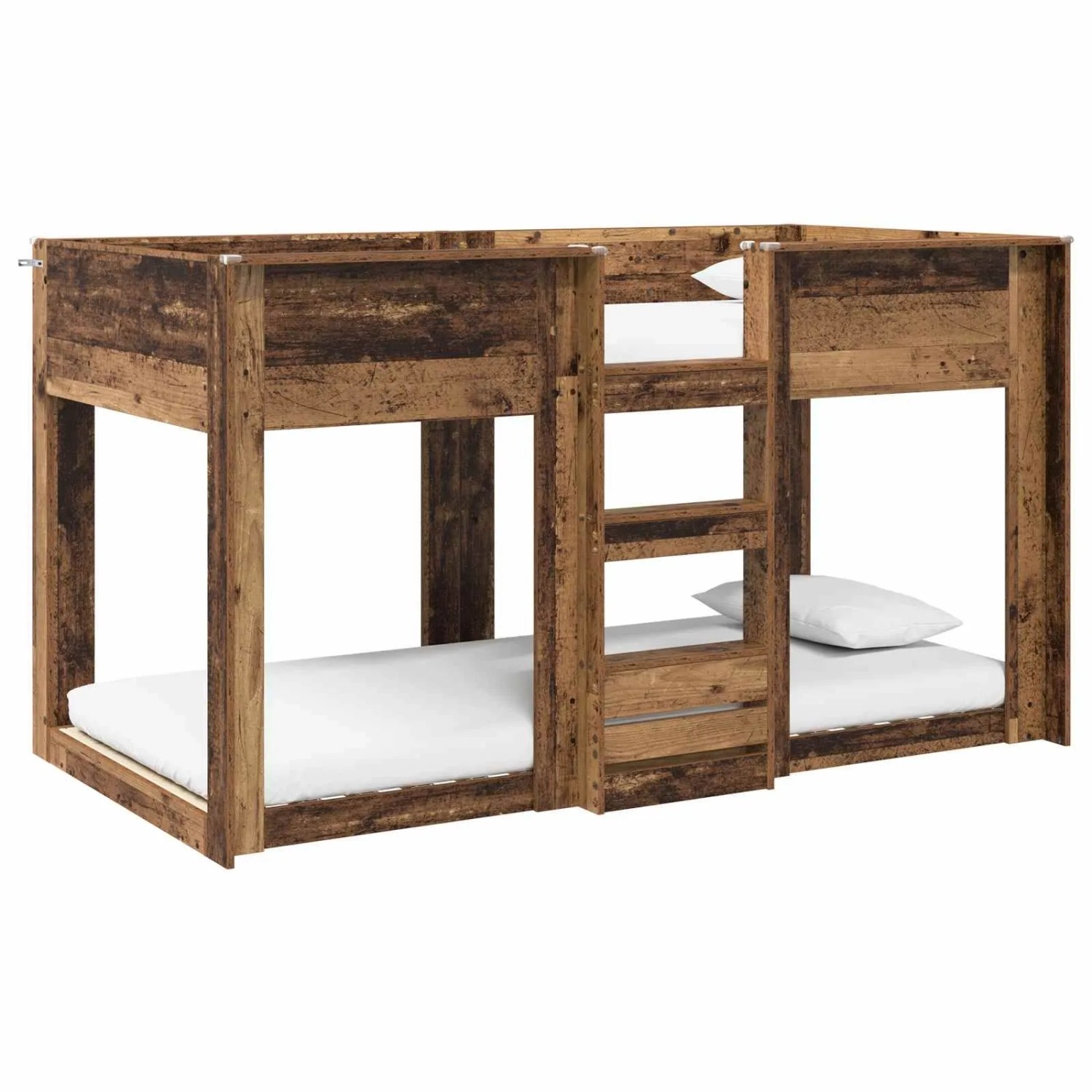 vidaXL Etagenbett für Kinder Altholz 90 x 190 cm Holzwerkstoff 3410401 günstig online kaufen