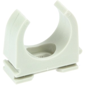 Don Quichotte Rohrclip, 15-16 mm, zur Rohrbefestigung. Klemmschelle aus Kunststoff, 100er Pack.