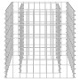 Leere Furnicato Gabione, verzinkt, 50x50x50 cm, für Hochbeet oder Gartengestaltung.