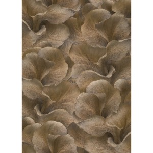 Erismann Vliestapete Fashion for Walls Floral Glow Braun mit floralem Muster und Glanzeffekt.