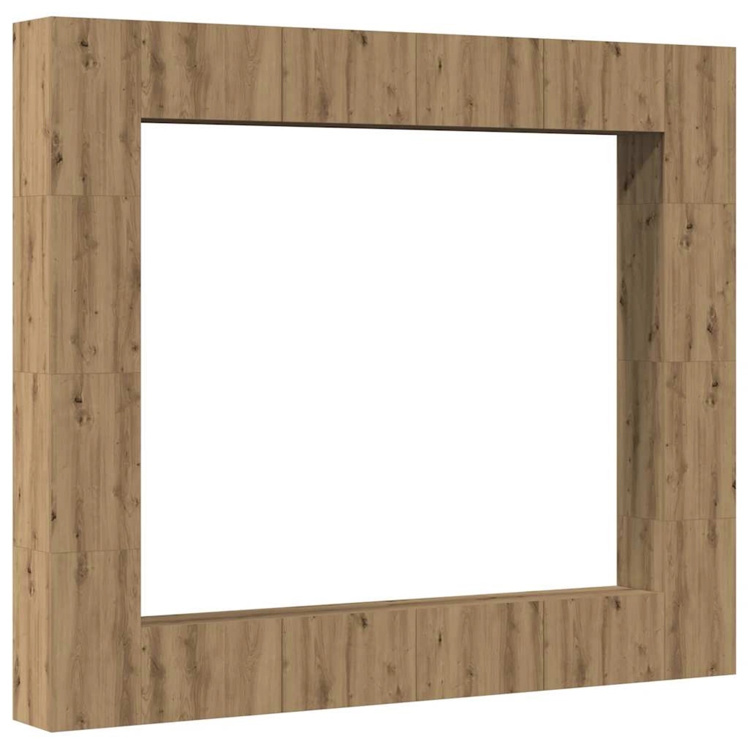 vidaXL 8-Tlg TV-Schrank-Set Wandmontage Artisan-Eiche Holzwerkstoff 3328956 günstig online kaufen