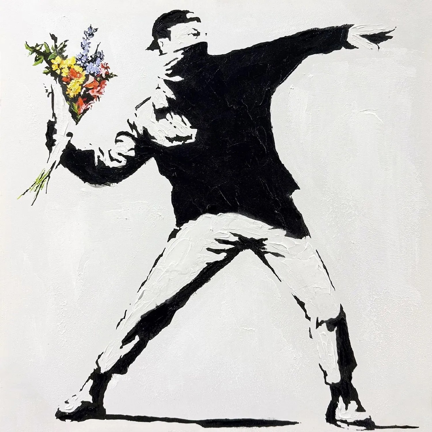 Art Universe Leinwandbild Blumenwerfer 30 x 30 cm