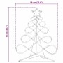 vidaXL Lichterbaum in Weihnachtsbaumform Mehrfarbig 80 x 56 cm PVC 42018958_12