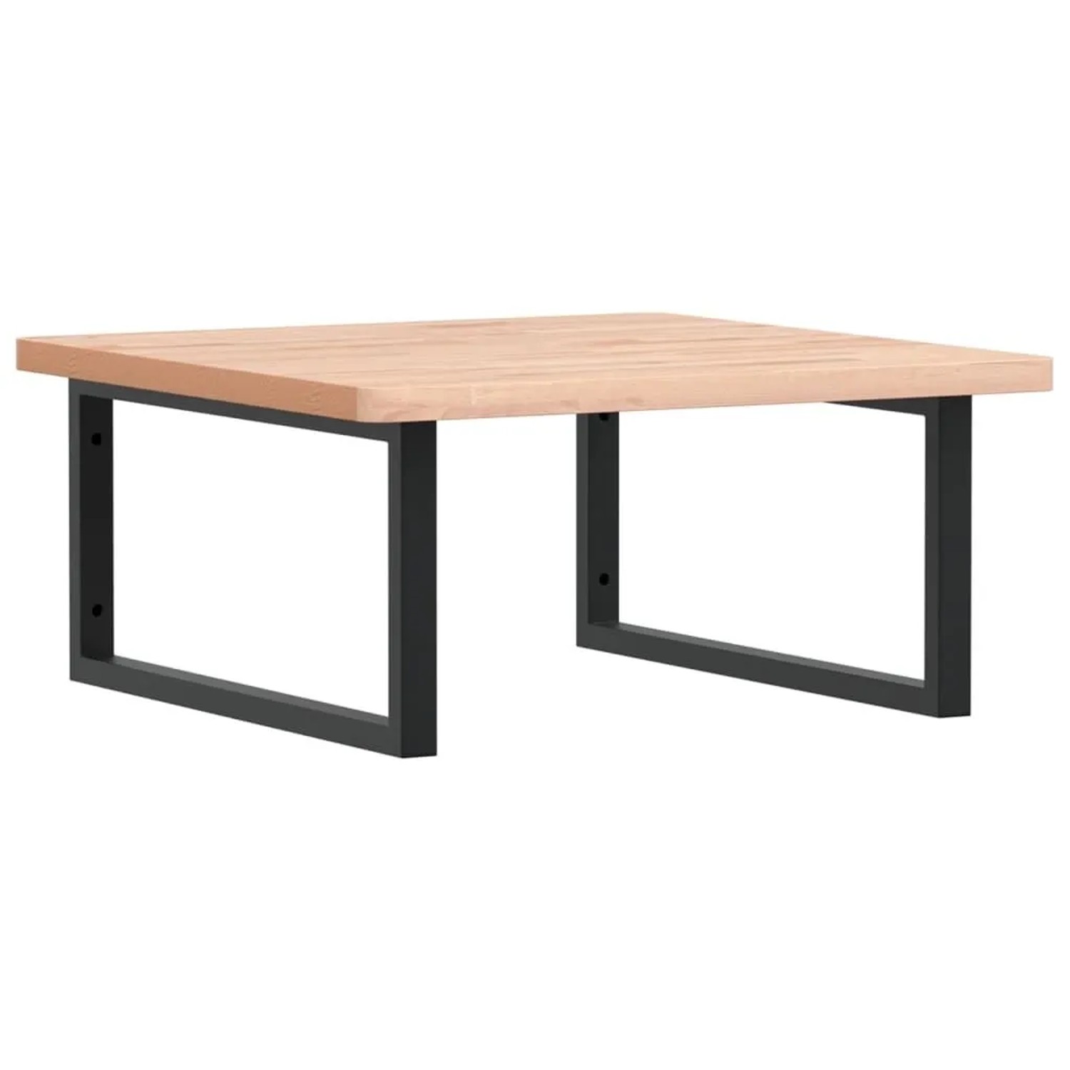 vidaXL Waschbeckenregal Wandmontage Stahl und Massivholz Buche 3302501