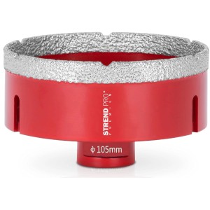 PROREGAL Diamant-Bohrkronenaufsatz, 105 mm, für Fliesen, Glas, Feinsteinzeug und mehr.