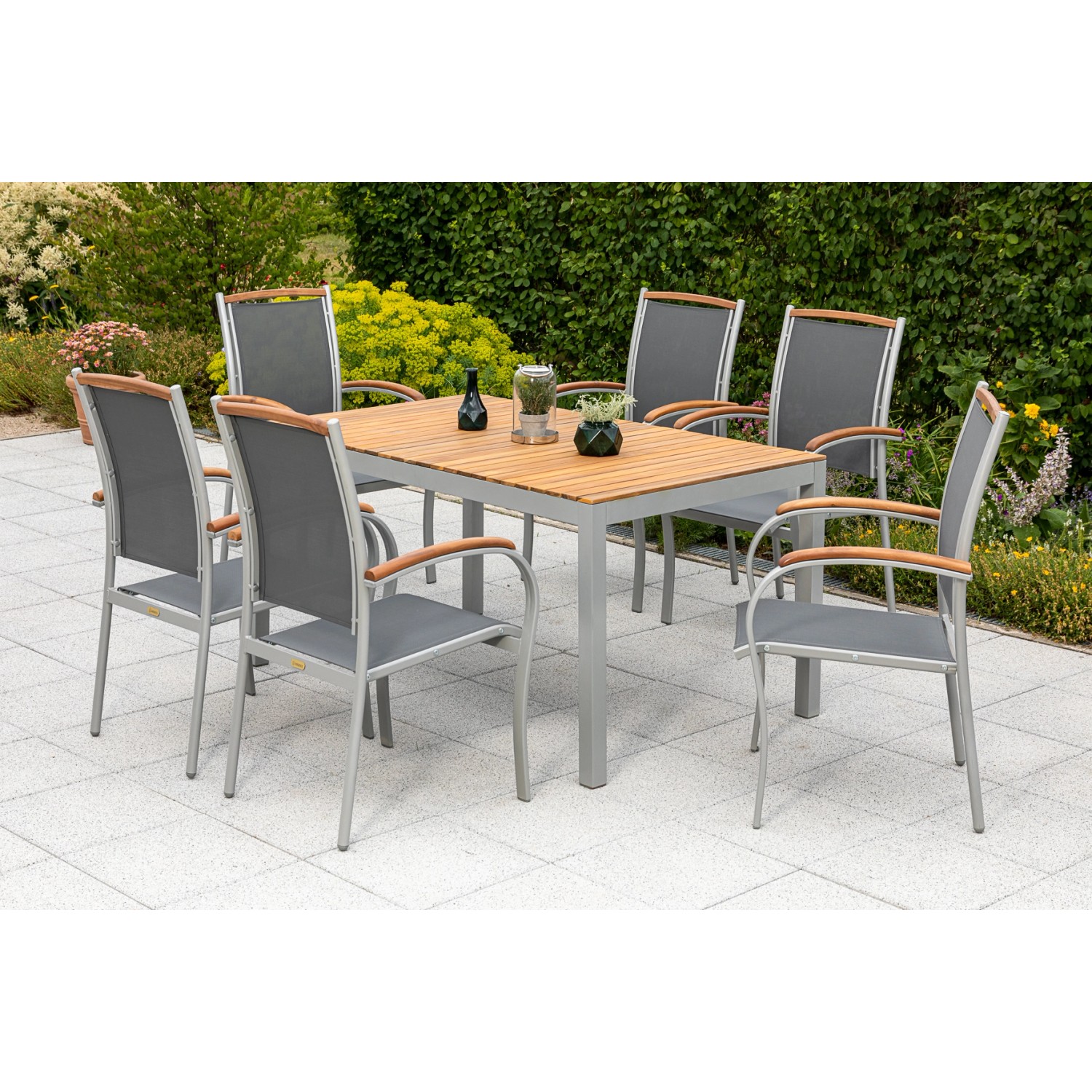 Merxx Gartenmöbel Siena 7-teilig mit Akazienholz