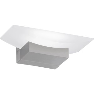 Moderne LED-Wandleuchte Bowl TW von Fischer & Honsel in Weiß-Nickel, 610 lm.