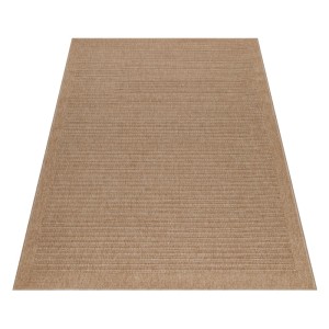 Beiger Ayyildiz Outdoor-Teppich Dhaka, 200x290 cm, im Vintage-Design für Balkon und Terrasse.