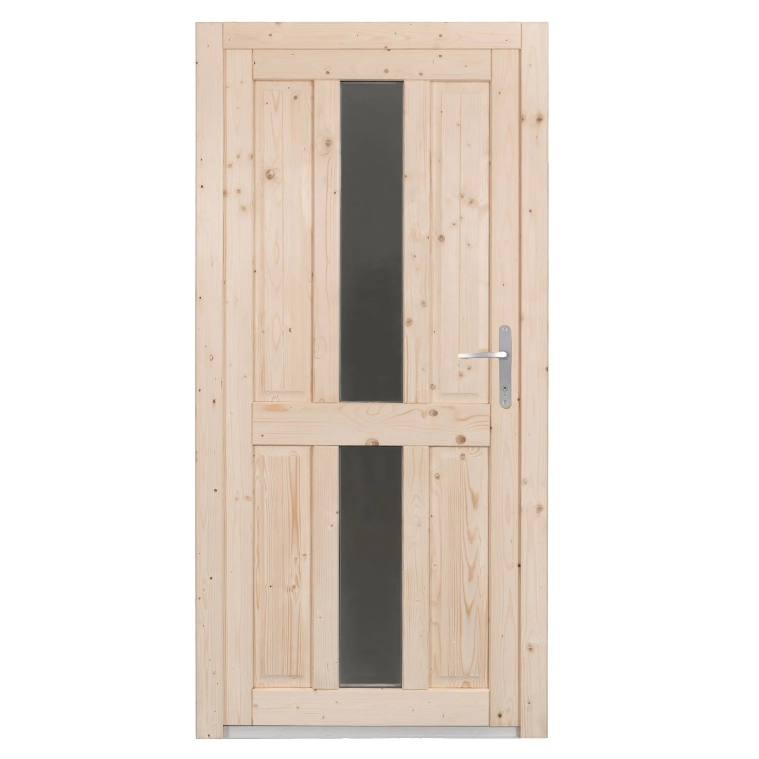 Panto Holz-Nebeneingangstür NET 506 Natur 98 cm x 198 cm DIN R günstig online kaufen