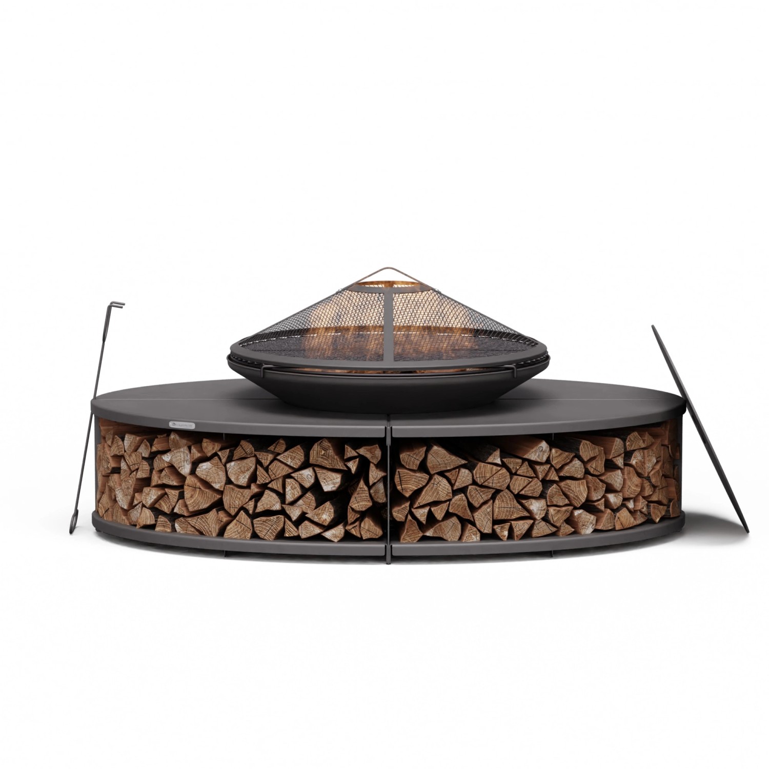Blumfeldt Firebowl Ebeko 3-in-1 Grillfunktion als Tisch Nutzbar Grillrost F günstig online kaufen