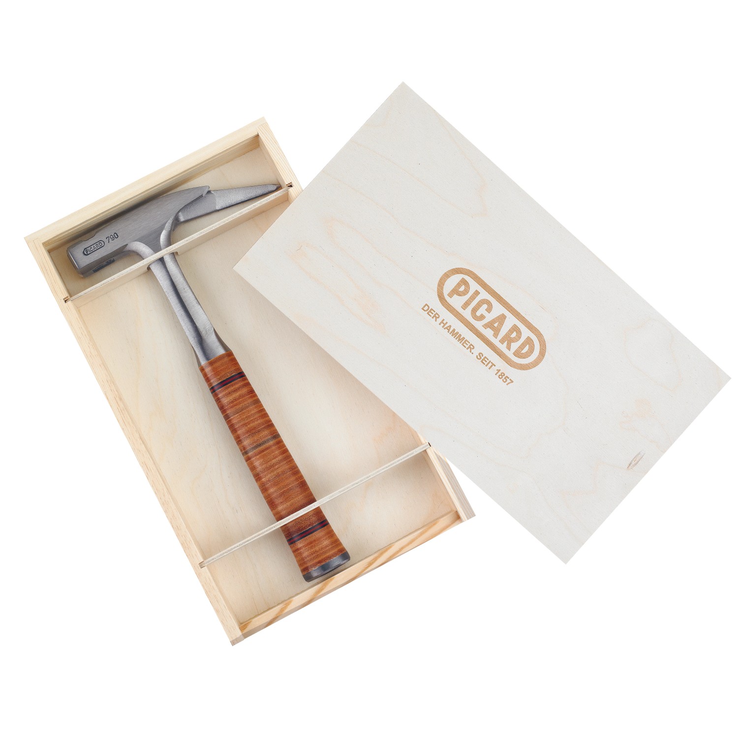 Picard Ganzstahl-Latthammer Nr 790 Geraut DIN 7239 mit Holzkiste günstig online kaufen