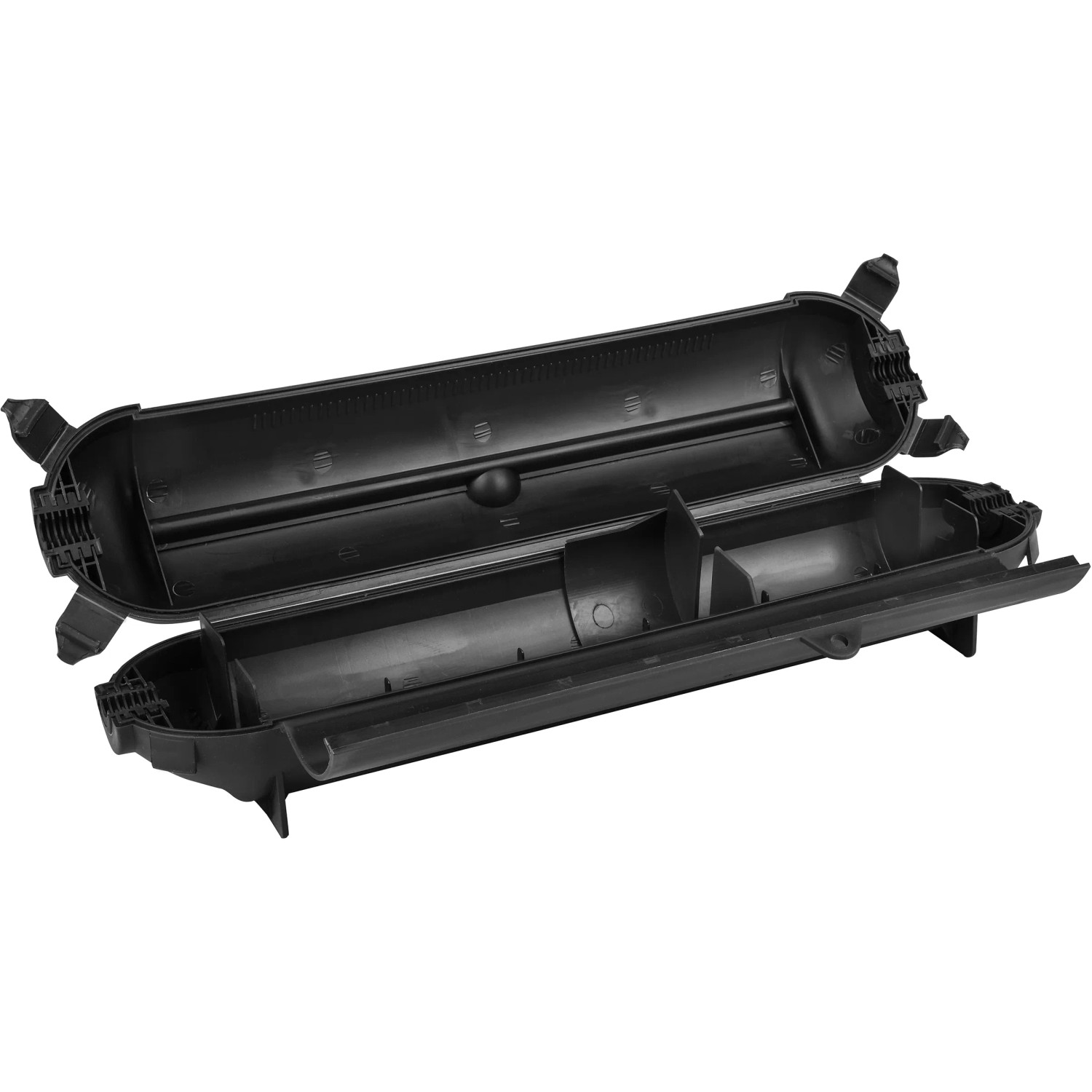 Calima Sicherheitsbox für CEE Stecker, offene schwarze Kunststoffbox für Autoanhänger Zubehör.