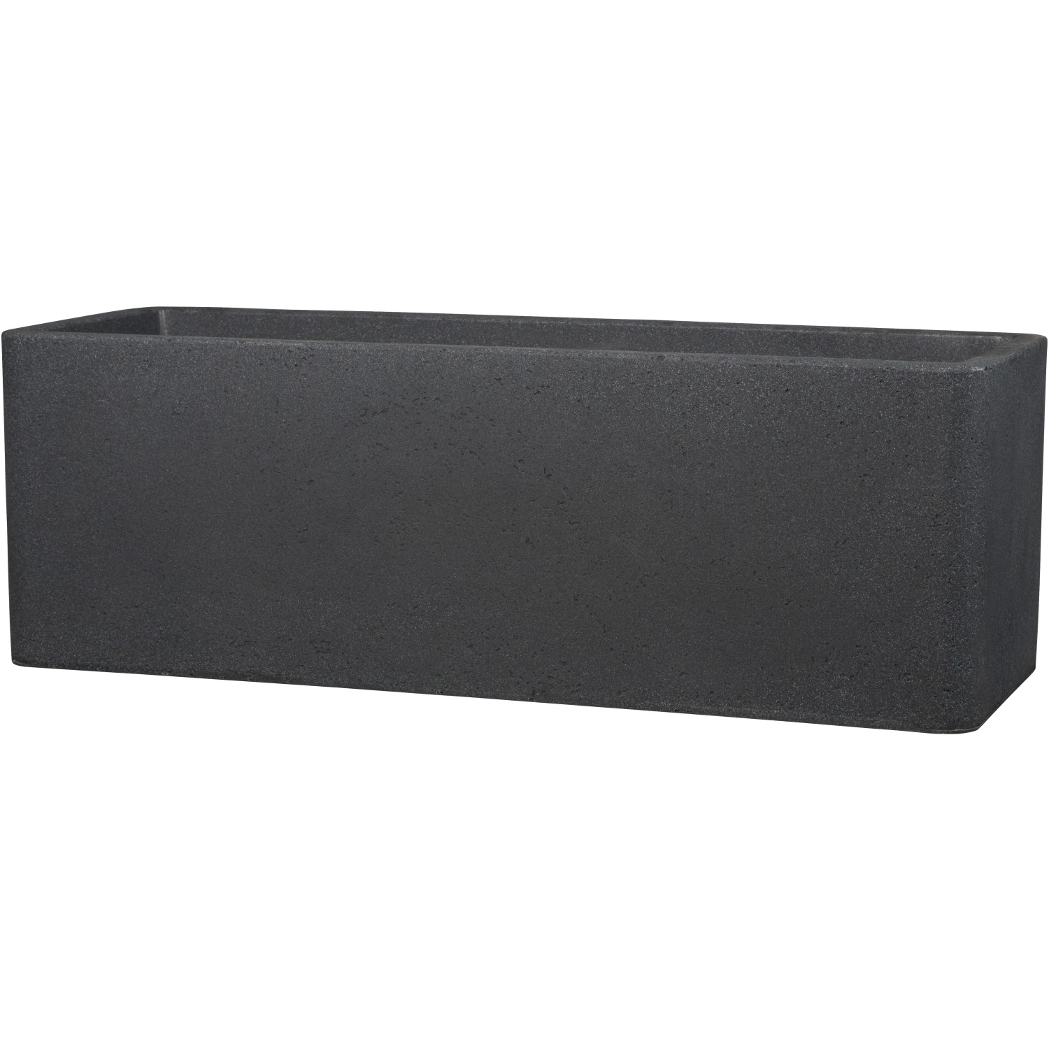 Scheurich Pflanzgefäß Plaza Box 79 cm x 29 cm 27,5 cm Schwarz Granit