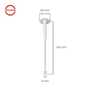 PROTEKTOR 100x Dämmstoff-Schraubdübel Ø8x320mm Vormontierte WDVS Dübel
