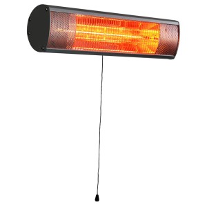 Heizstrahler Infrae Gastro 1500W Alu für Wandmontage mit Zugschnur.