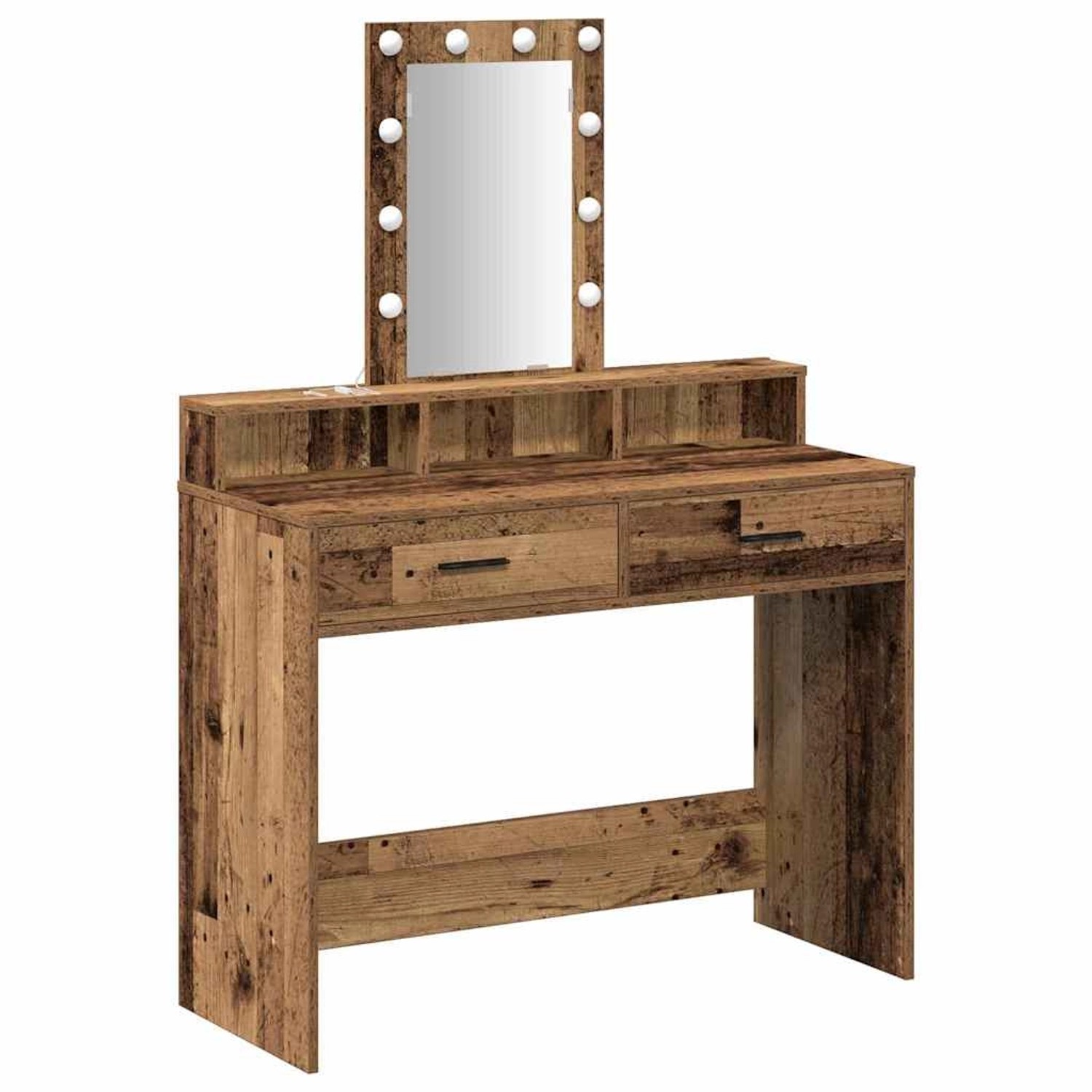 vidaXL Schminktisch mit Speicher Braun 100 x 41 x 140 cm Holzwerkstoff 8651 günstig online kaufen