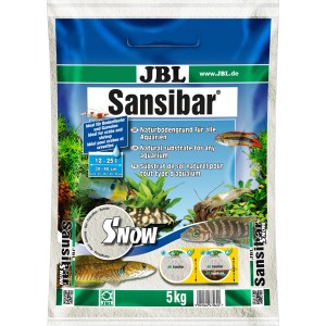JBL Sansibar Snow Aquarium Bodengrund, 5 kg, ideal für Süß- und Meerwasseraquarien.
