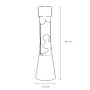EASYLIGHT Lavalampe, dunkelblau/hellblau, 39,5 cm hoch, mit Leuchtmittel Ringo.