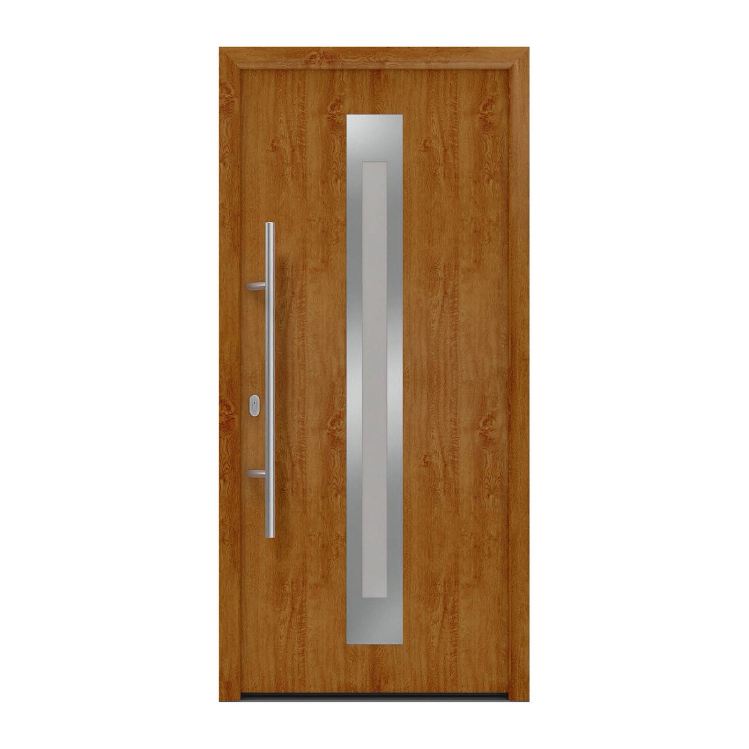 EcoStar Haustür Isopro IP 770S Golden Oak 110 cm x 210 cm DIN L günstig online kaufen