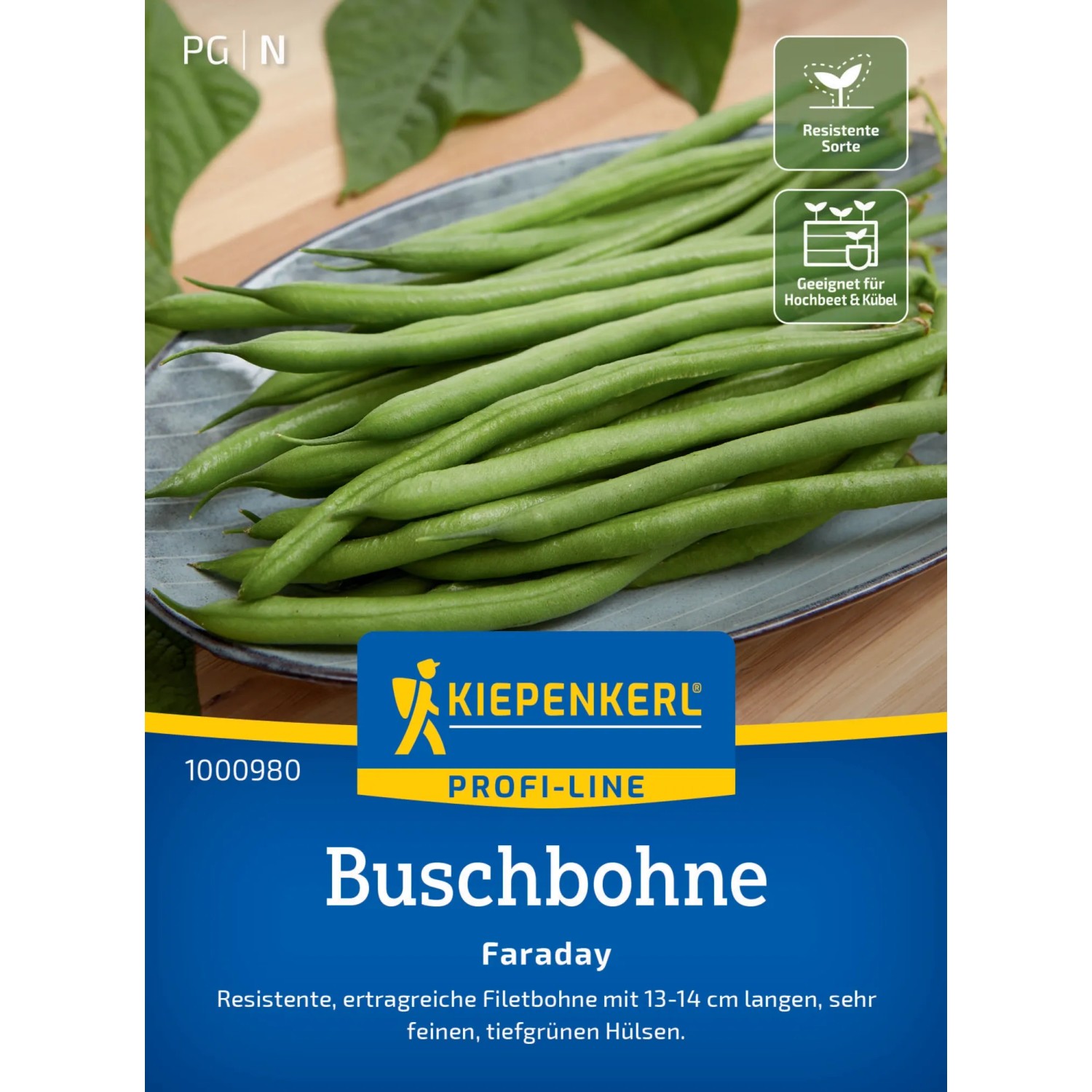 Kiepenkerl Buschbohne "Faraday"