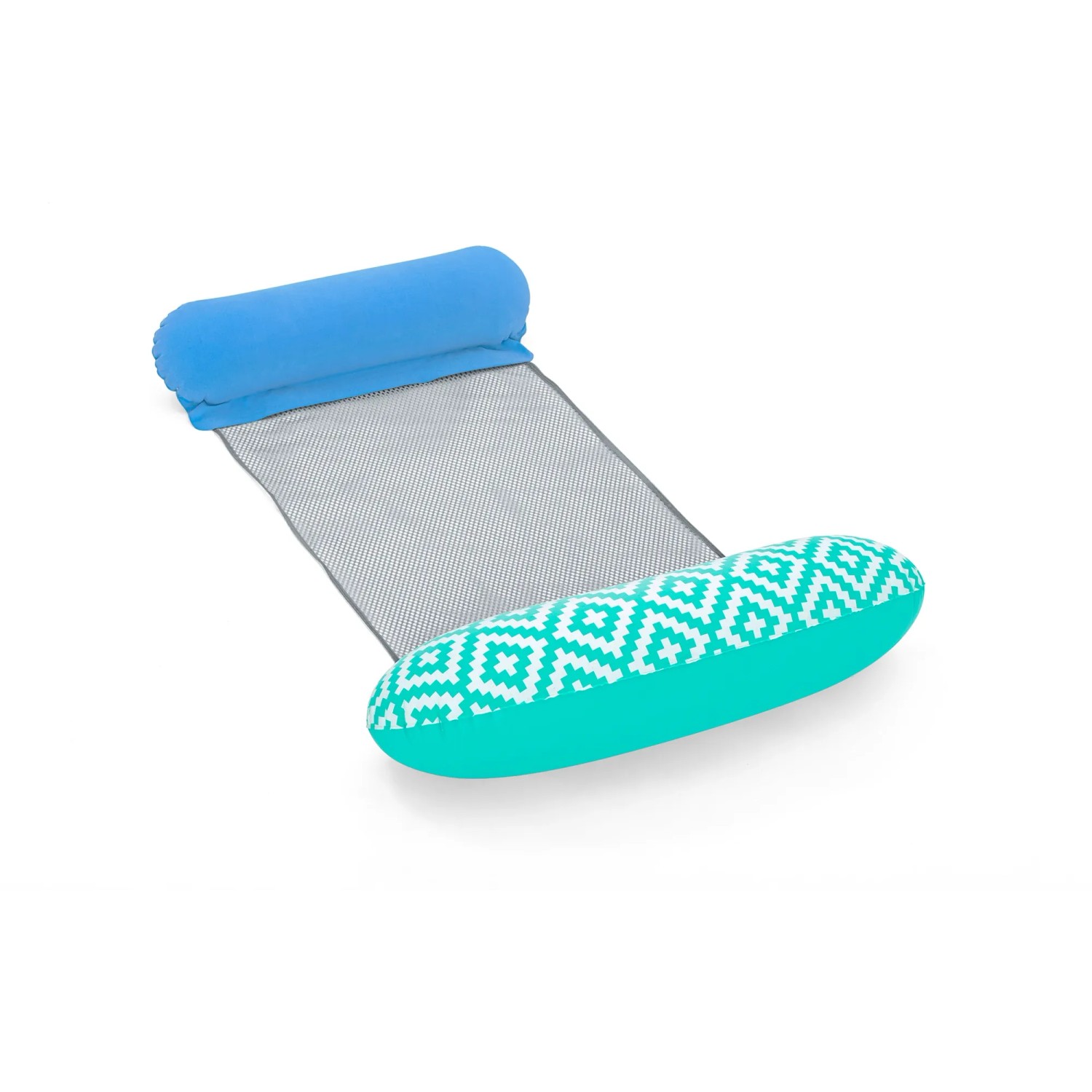 Bestway Pool-Hängematte Comfort Plush, blau-türkis mit Netzliegefläche, für entspanntes Baden.
