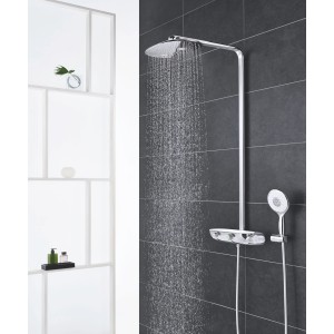 Grohe Rainshower SmartControl 360 Duschsystem mit Kopf- und Handbrause in Chrom.